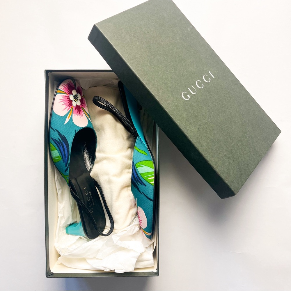 Gucci Spring 1999 Tom Ford Iconic Runway Slingback Mules 36 1/2